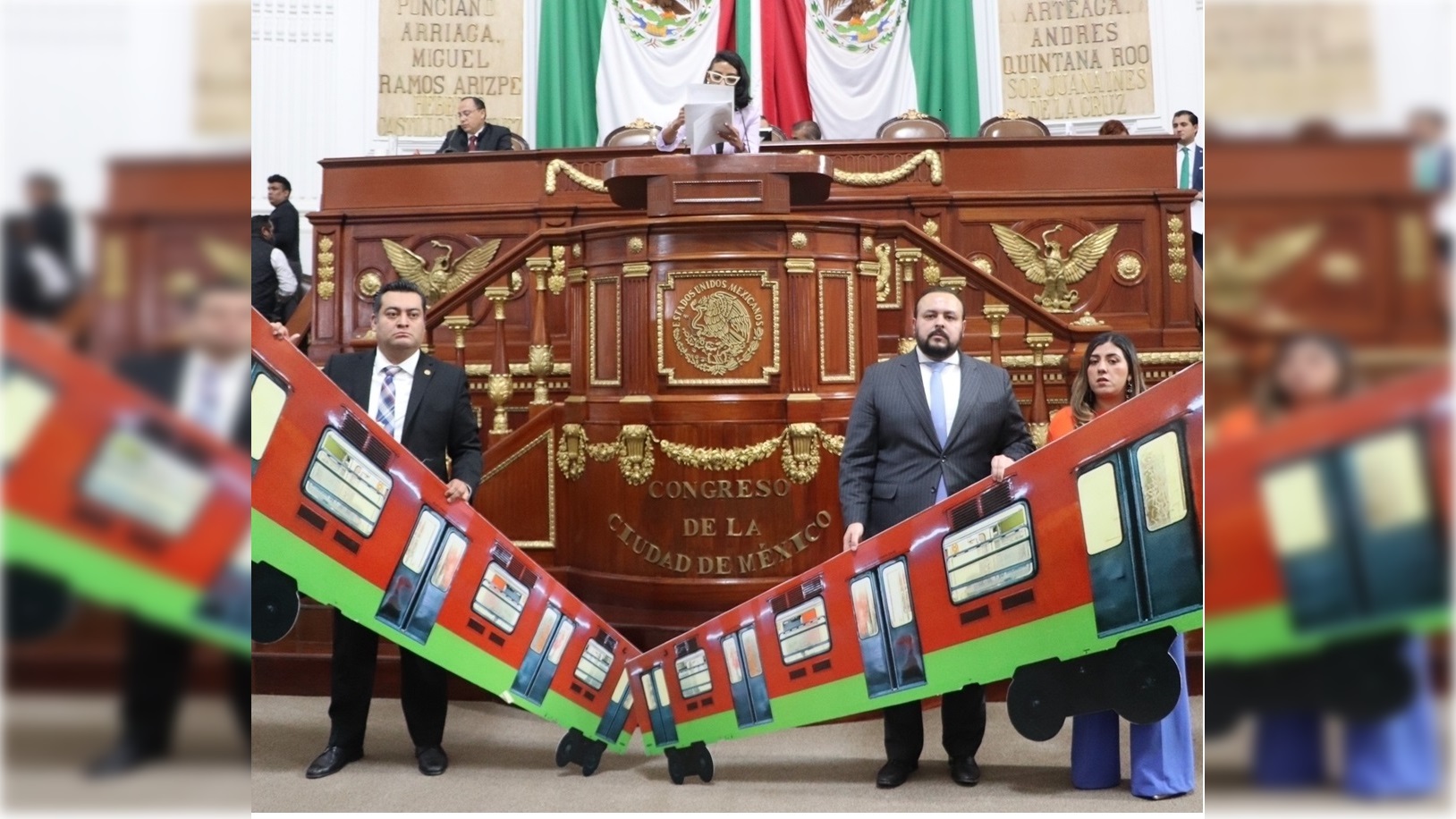 Chocan Morena y PAN en Congreso por el Metro