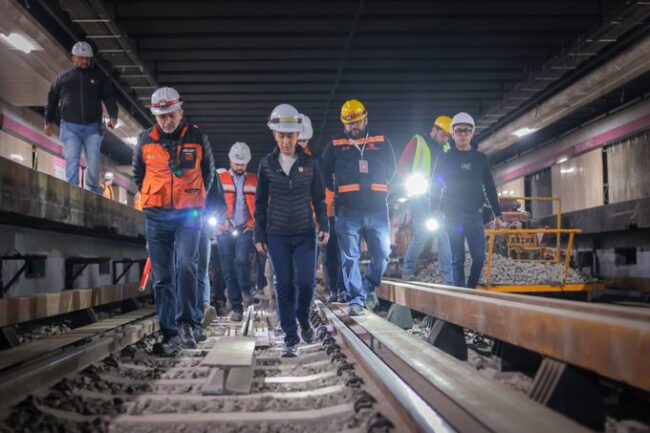 Supervisa Sheinbaum  reestructura de L-1 del Metro