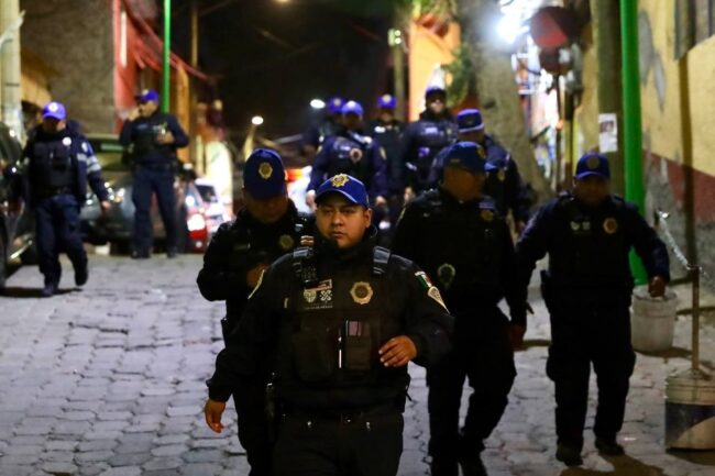 Continúan los dispositivos nocturnos de seguridad en Coyoacán