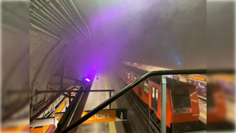 Al filo de las 11 horas de este lunes, en la estación Barranca del Muerto, de la Línea 7, otro hecho lamentable: 24 personas intoxicadas, tres de ellas graves,