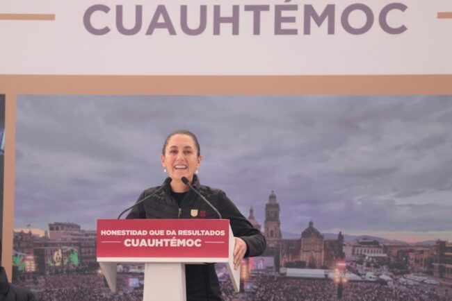 Sheinaum en la Cuauhtemoc