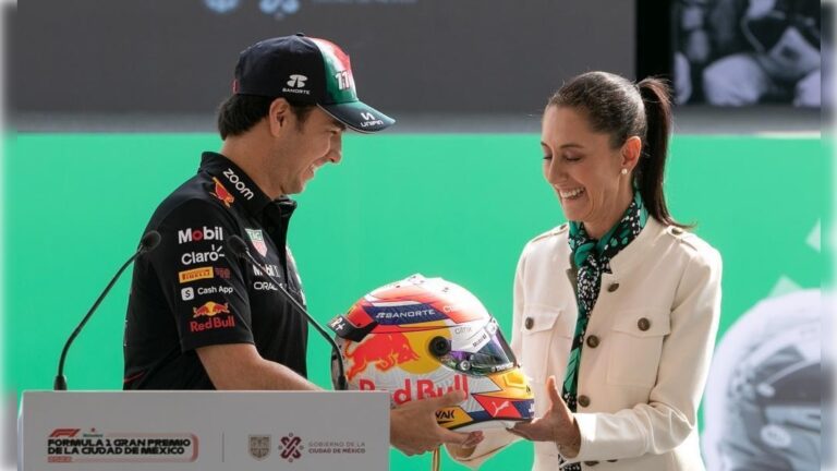 Aunque por ser funcionaria pública Claudia Sheinbaum, jefa de Gobierno de la CDMX, está impedida legalmente para recibir regalos, sin recato alguno y en público, aceptó del piloto mexicano Checo Pérez, como obsequio, su casco de competencia, cuyo precio genérico al ser profesional de F1 ronda entre 10 mil y 12 mil dólares.