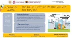 alerta amarilla vientos fuertes