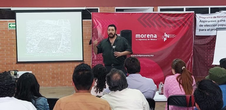 Para abonar a la narrativa de partidización de la Fiscalía General de Justicia de la CDMX, su ‘voz-cero’ o lector de comunicados, Ulises Lara impartió un curso ¡sólo a militantes de Morena! El taller, llamado “Formación de Aspirantes a una Candidatura de Elección Popular por Morena