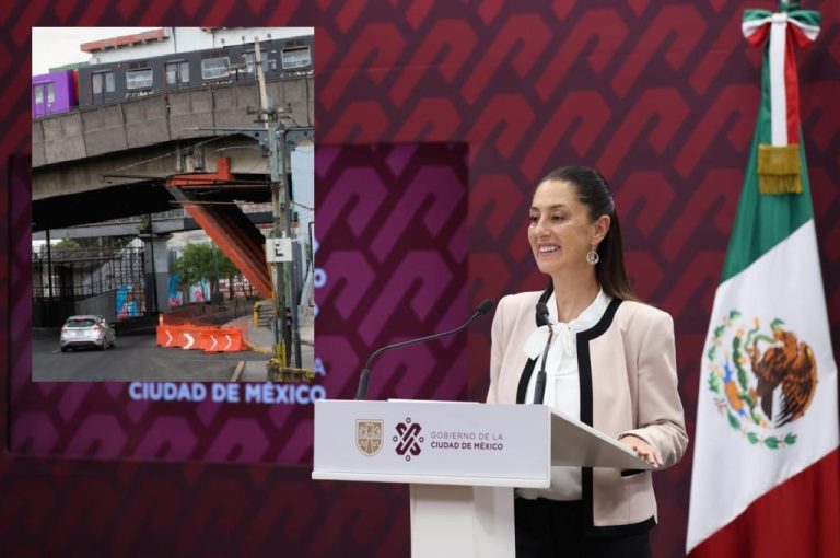 Principal 3 de mayo Insiste Sheinbaum remiendo en Metro Pantitlán es seguro