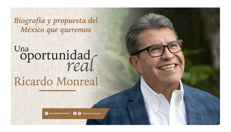 Presenta Monreal su libro ‘Una oportunidad real’