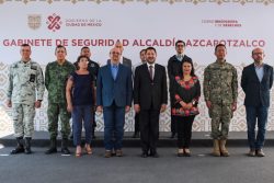 El jefe de Gobierno, Martí Batres y la alcaldesa de Azcapotzalco, Margarita Saldaña coincidieron en que la mejora en el índice de delitos de alto impacto en esa Demarcación Territorial es el resultado del trabajo coordinado entre ambas instancias de la administración pública. FOTO: Especial