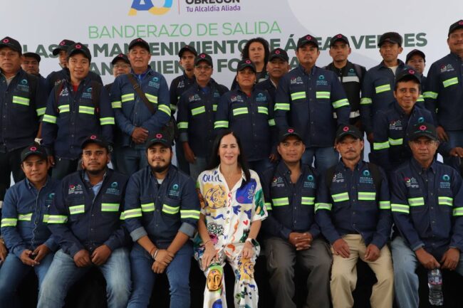 Lía Limón fortalece acciones para dar mantenimiento a las áreas verdes de la Alcaldía Lía Limón fortalece acciones para dar mantenimiento a las áreas verdes de la Alcaldía
