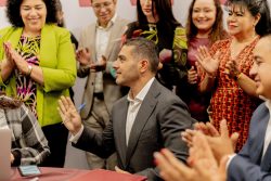 El titular de la Comisión Presidencial por la Verdad y la Justicia en el caso Ayotzinapa, Alejandro Encinas aseveró que el aspirante a la candidatura de Morena para la Jefatura de Gobierno. Omar García Harfuch sí participó en 2014 en reuniones de autoridades para la búsqueda de los jóvenes y para lo que llamó fraguar la verdad histórica. FOTO: Campaña Harfuch