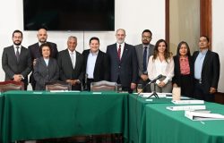 En el Congreso de la Ciudad de México se llevó a cabo la instalación del Consejo Judicial Ciudadano, conformado por 11 ciudadanos que tendrán la misión de evaluar quién será la o el titular de la Fiscalía General de Justicia (FJCDMX) de 2024 a 2027, y el primer escenario es que sea ratificada su actual titular, Ernestina Godoy, por cuatro años más. FOTO: Congreso CDMX