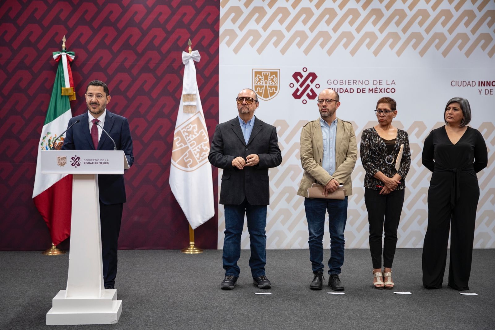 El jefe de Gobierno Martí Batres dijo que, en la Ciudad de México aún no está definida la ruta y los tiempos para definir al candidato de Morena al Gobierno capitalino y que la dirigencia de Morena CDMX deberá hacer el anuncio. FOTO: GCDMX