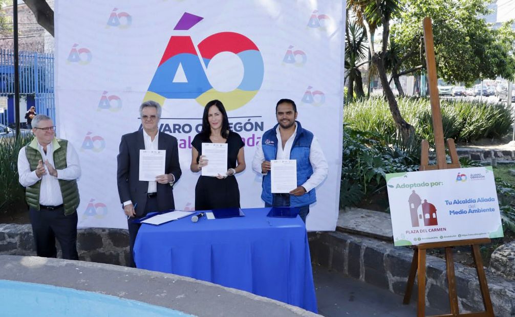 Lía Limón firma convenio para el rescate del área verde de la Plaza de la Paz Lía Limón firma convenio para el rescate del área verde de la Plaza de la Paz