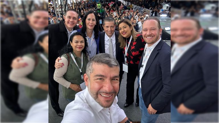 Un tema que surgió en el encuentro casual que tuvieron este domingo en Coyoacán los líderes de PAN, PRI y PRD en la CDMX y en el que también coincidieron los aspirantes a la Jefatura de Gobierno, es el desacuerdo de panistas para que vayan a la encuesta final por la candidatura dos representantes de PAN, dos del PRI y dos del PRD, porque no se corresponde con el peso electoral de cada partido. FOTO: X / Lía Limón