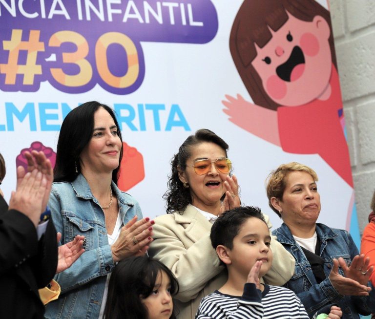La alcaldesa de Alcaldía Álvaro Obregón Lía Limón y aspirante de la oposición a la Jefatura de Gobierno de la CDMX cumplió un año antes de la meta fijada que originalmente era de tres años, para reabrir 30 Estancias Infantiles a lo largo de la demarcación territorial. FOTO: Alcaldía ÁO