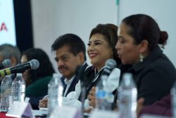 La aspirante a la candidatura de Morena para la Jefatura de Gobierno Clara Brugada dijo que de no ganar la encuesta interna para ser la candidata de Morena a la Jefatura de Gobierno, respetará el resultado. FOTO: Campaña Clara Brugada