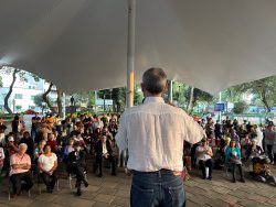 Hugo López Gatell consiguió dinero para su "campaña", prácticamente ya finalizadas las 4 semanas de asambleas informativas y reuniones con la militancia para los aspirantes a la candidatura de Morena para la Jefatura de Gobierno de la Ciudad de México. FOTO: X / Gatell