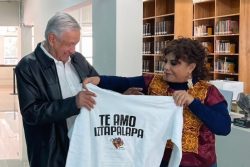 Muchos lo interpretaron como un espaldarazo del presidente Andrés Manuel López Obrador hacia Clara Brugada, para la candidatura de Morena a la Jefatura de Gobierno de la Ciudad de México. FOTO: Archivo Presidencia