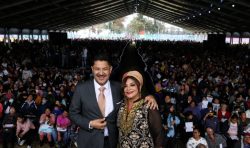 “Es una persona a la que aprecio, reconozco y lo va a hacer muy bien. Y así como impulsó cambios en Iztapalapa con las famosas UTOPÍAS, o la avenida más iluminada de la ciudad, que es Ermita, que eso genera igualdad", destacó Batres. FOTO: GCDMX