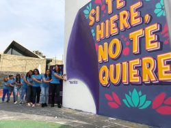 Devela Lía Limón murales en contra de la violencia de género