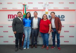 La precandidata de Morena a la Jefatura de Gobierno, Clara Brugada celebró que la exdiputada local Leticia Varela sea quien represente a su partido para competir por la Alcaldía Benito Juárez en la elección del 2024. FOTO: X / Lety Varela