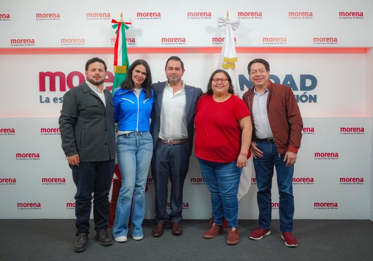 La precandidata de Morena a la Jefatura de Gobierno, Clara Brugada celebró que la exdiputada local Leticia Varela sea quien represente a su partido para competir por la Alcaldía Benito Juárez en la elección del 2024. FOTO: X / Lety Varela