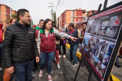 Transcurridos más de 6 años del terremoto, y cinco de la actual administración morenista que ahora encabeza Martí Batres como jefe de Gobierno, por fin entregó 448 departamentos rehabilitados en la Unidad Habitacional "Ana Bolena 270”, en la Alcaldía Tláhuac. FOTO: GCDMX