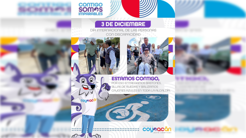 Conmemora Coyoacán el Día Internacional de las Personas con Discapacidad