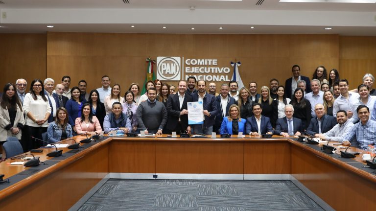 La Comisión Permanente del Consejo Nacional del PAN aprobó la candidatura de Santiago Taboada como candidato a la jefatura de gobierno de la Ciudad de México. FOTO: Especial