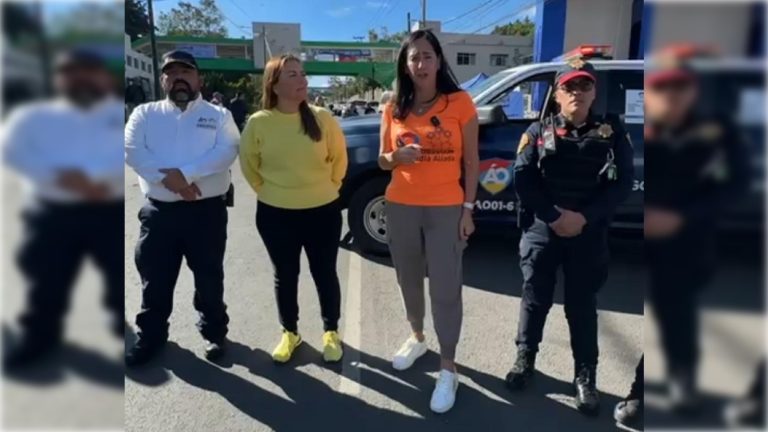 Con el firme compromiso de mantener entornos educativos seguros y proteger a los estudiantes de cualquier situación de riesgo, la alcaldesa Lía Limón pone en marcha el operativo “Blindamos tu regreso a clases”. FOTO: Especial