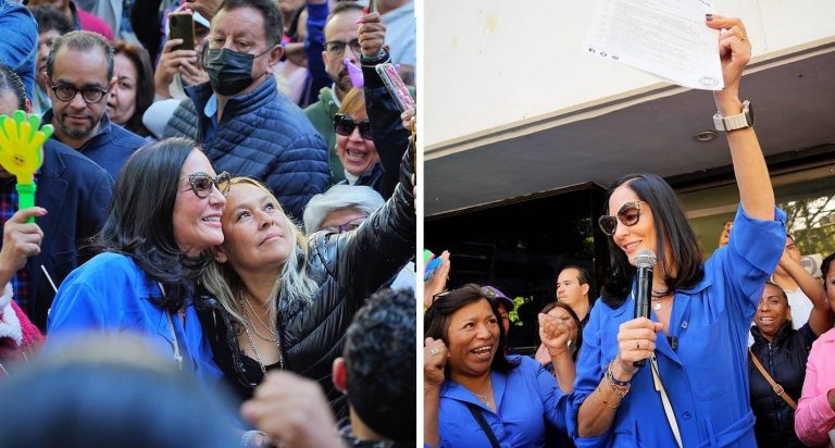 Luego de hacer su registro en el PAN como precandidata única para la Alcaldía Álvaro Obregón, Lía Limón –a pregunta expresa– lanzó un enérgico y firme llamado a las autoridades del Gobierno de la Ciudad de México, que encabeza hoy Martí Batres, para que saquen las manos del proceso electoral y respeten la voluntad popular. FOTOS: Especial