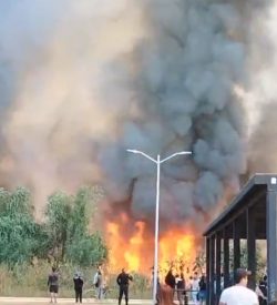 El domingo que hubo un terrible incendio forestal en Cuemanco, en la zona donde convergen las Alcaldías Xochimilco e Iztapalapa, brilló por su ausencia el jefe de Gobierno, Martí Batres. FOTO: RRSS