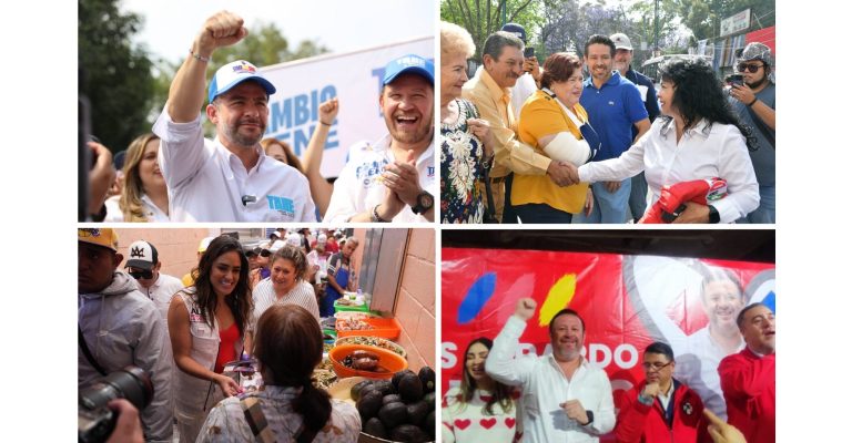 En el primer mes de campañas de los candidatos a la Jefatura de Gobierno, la oficialista Clara Brugada y el opositor Santiago Taboada no parecen haber emocionado gran cosa. Prácticamente es un hecho que se movieron poco las agujas de las tendencias, con un ligero repunte del opositor. FOTOS: Especial