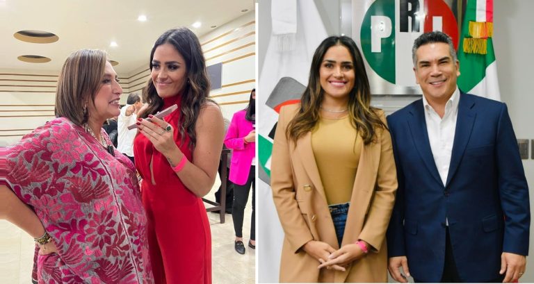 Tras la marcha del 8M de 2021, la entonces diputada del PVEM, Alessandra Rojo de la Vega recibió la llamada telefónica de la jefa de Gobierno, Claudia Sheinbaum, para reclamarle los señalamientos que hizo en el sentido de que hubo violencia de parte de los cuerpos policiales de la Ciudad de México contra quienes salieron a las calles a conmemorar el Día Internacional de la Mujer. FOTOS: X / Alessandra – X / Alejandro Moreno