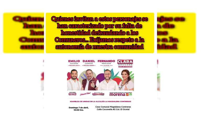 Chantajea Morena a ejidatarios de la Magdalena Contreras_16x9