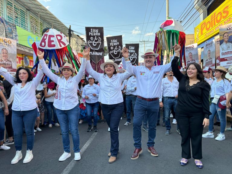 Durante el arranque de su campaña electoral, Berenice Hernández Calderón dijo que construirá el segundo piso de la llamada Cuarta Transformación de ganar en la Alcaldía Tláhuac en las elecciones del próximo 2 de junio. FOTO: CDMX Magacín