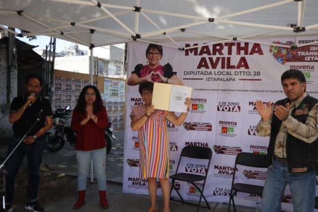 Se compromete Martha Ávila a seguir haciendo historia en el Distrito 28