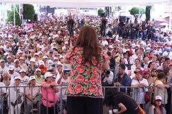 Clara Brugada, candidata a la Jefatura de Gobierno de la capital de México, dijo que, de ganar las elecciones el próximo 2 de junio, continuará con la transformación hacia una Ciudad más sustentable. FOTO: Especial