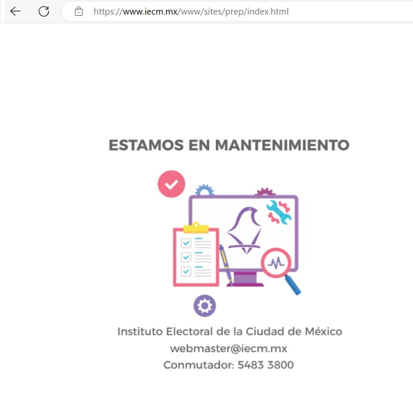 Se cayó y calló el sistema del IECM