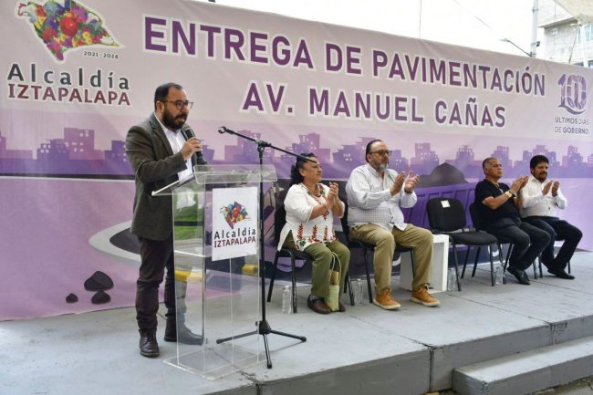 Realzan programa de pavimentación en Alcaldía Iztapalapa Realzan programa de pavimentación en Alcaldía Iztapalapa