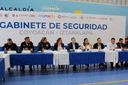 Los alcaldes Giovani Gutiérrez Aguilar y Aleida Alavez Ruiz encabezaron por primera vez un Gabinete de Seguridad Coyoacán-Iztapalapa, en el que acordaron ampliar el tramo donde actualmente se llevan a cabo las acciones de intervención conjunta en la zona limítrofe de ambas alcaldías. FOTOS: Especial