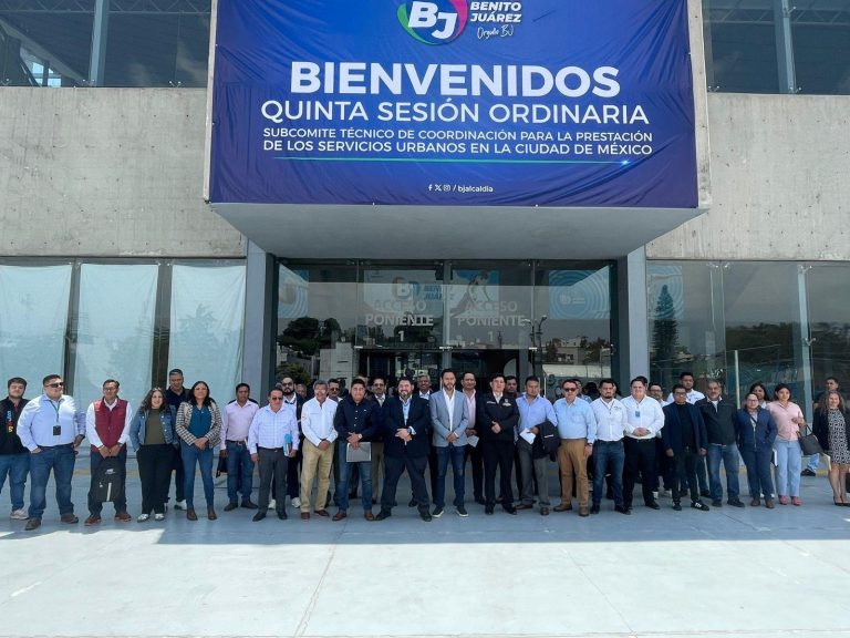 La alcaldía Benito Juárez fue sede de la Quinta Sesión Ordinaria del Subcomité Técnico para la Prestación de Servicios Urbanos en la CDMX, la cual se llevó a cabo en las instalaciones del Gimnasio Olímpico Juan de la Barrera. FOTO: Especial