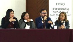 En su intervención, la diputada Xóchitl Bravo Espinosa (MORENA) resaltó la importancia de estos foros, dirigidos a las Comisiones de Participación Comunitaria (COPACOS) de las diferentes colonias y barrios de las 16 alcaldías.