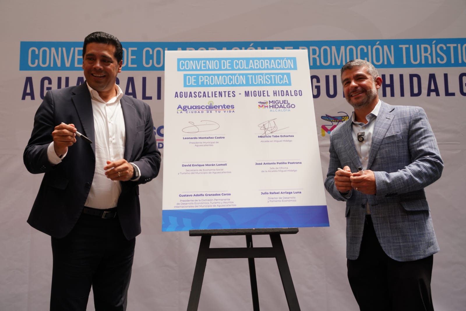 Alcaldía MH y Aguascalientes firman convenio para promoción turística Alcaldía MH y Aguascalientes firman convenio para promoción turística