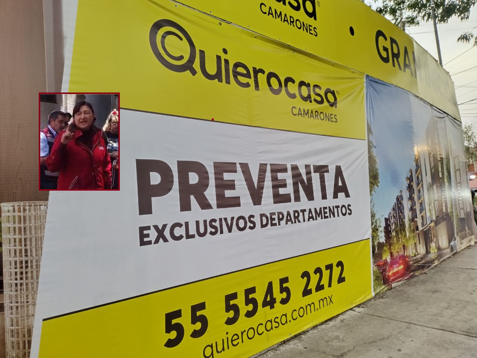 Manga ancha a constructora en Azcapotzalco