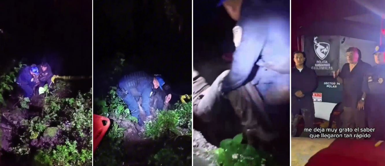 Policía Guardabosques de Cuajimalpa rescata dos personas Policía Guardabosques de Cuajimalpa rescata dos personas