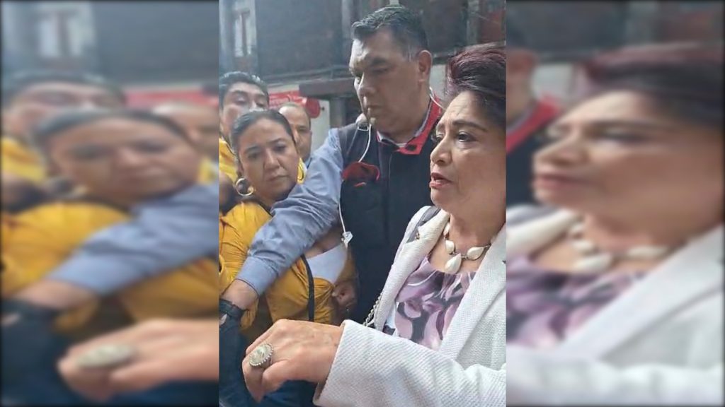 Contrario a lo estipulado en la normatividad para los servidores públicos, de que sólo los altos funcionarios que realizan labores de seguridad tienen autorización de utilizar guardaespaldas, la presidenta del Instituto Electoral de la Ciudad de México, Patricia Avendaño, acudió al Congreso capitalino con escoltas y uno de ellos agredió a Blanca Fernández, secretaria de Igualdad de Género y Agendas de Derechos Humanos. FOTO: Especial